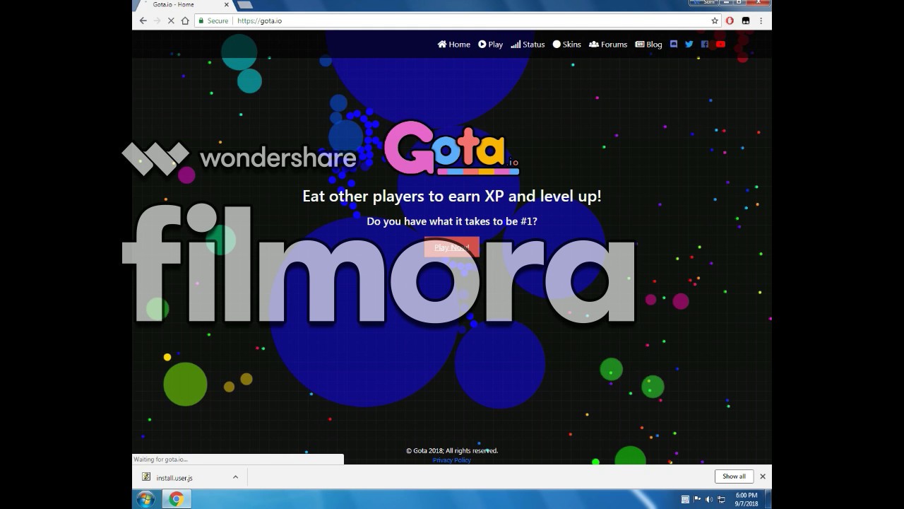 How to do locked name in gota.io