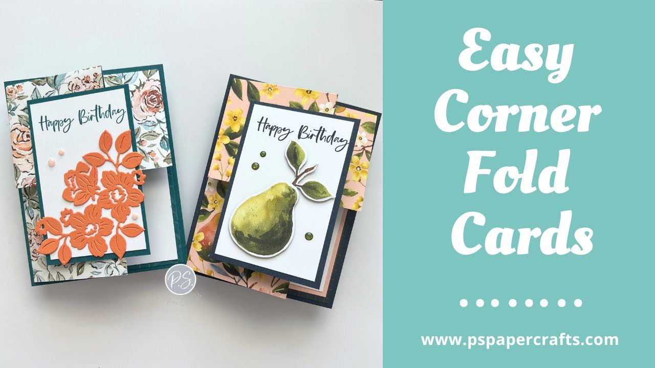 How to make Easy Corner Fold Cards