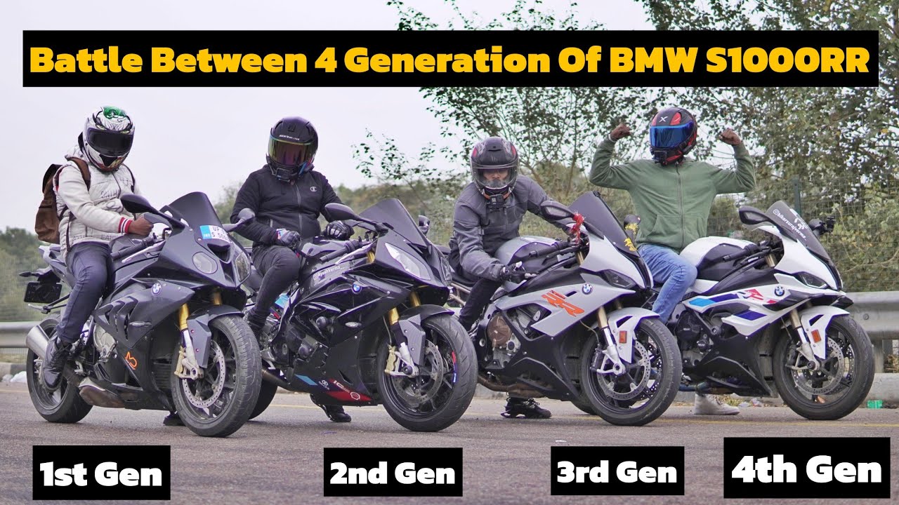 Battle Between 4 Generation Of BMW S1000RR | Amazing Performance 🚀