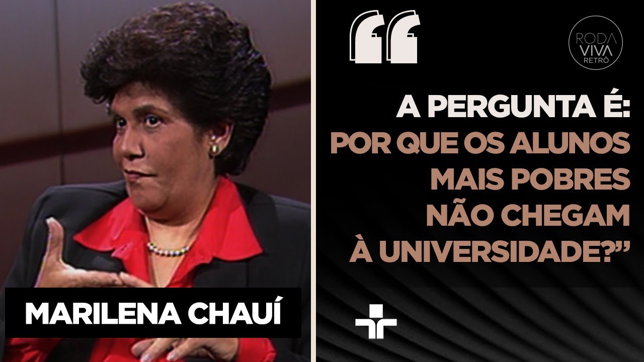 Marilena Chauí cita soluções para reduzir número de alunos ricos na USP e universidades públicas