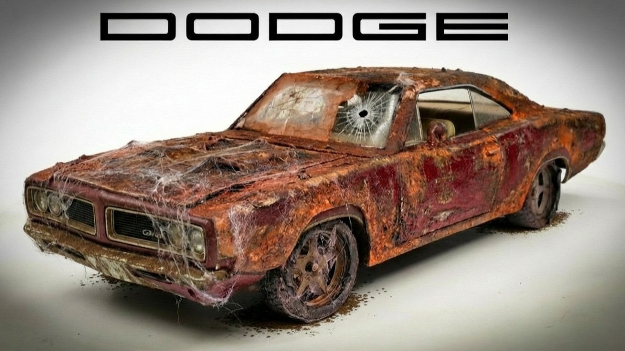 Extremely Rusty 1969 Dodge Charger Diecast – Full ASMR Restoration
