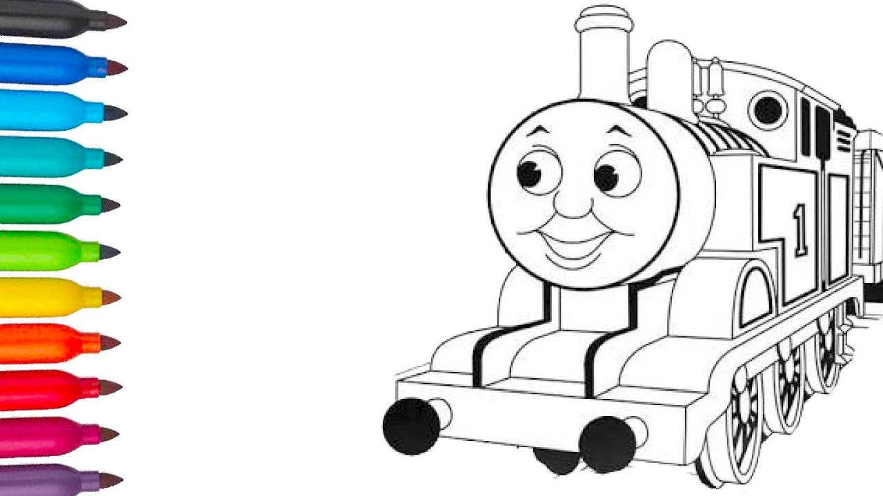 Thomas and Friends Coloring pages | Thomas the Tank Engine Coloring Book |