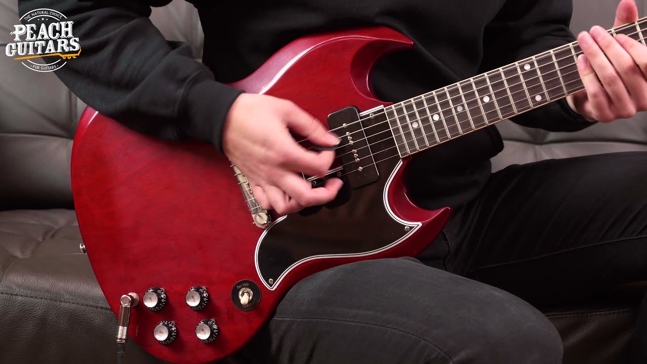 Gibson Custom 1963 SG Special Reissue Lightning Bar VOS Cherry Red