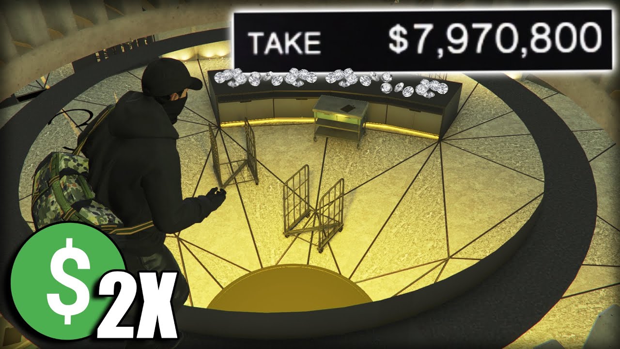$7 970 800 с ошибкой без таймера! Вся добыча собрана | Ограбление казино GTA Online: двойной выиг...