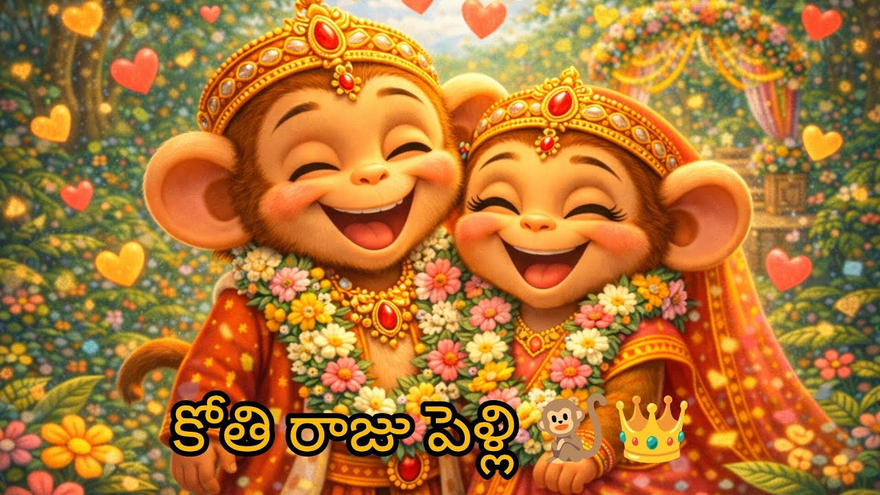 కోతి బావ పెళ్లంటా” | Kothi Bava Pellanta | Little Kids Telugu Rhymes...