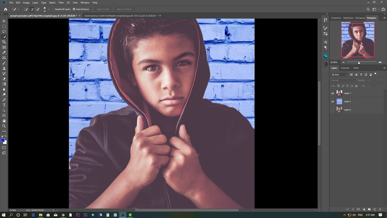 photoshop cc 2019 Change the image background with a single click