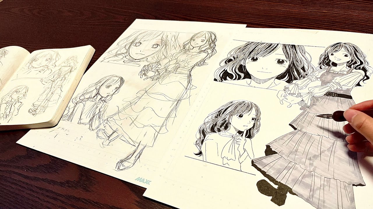 Original Manga Character Design | Exploring Personality Through Poses