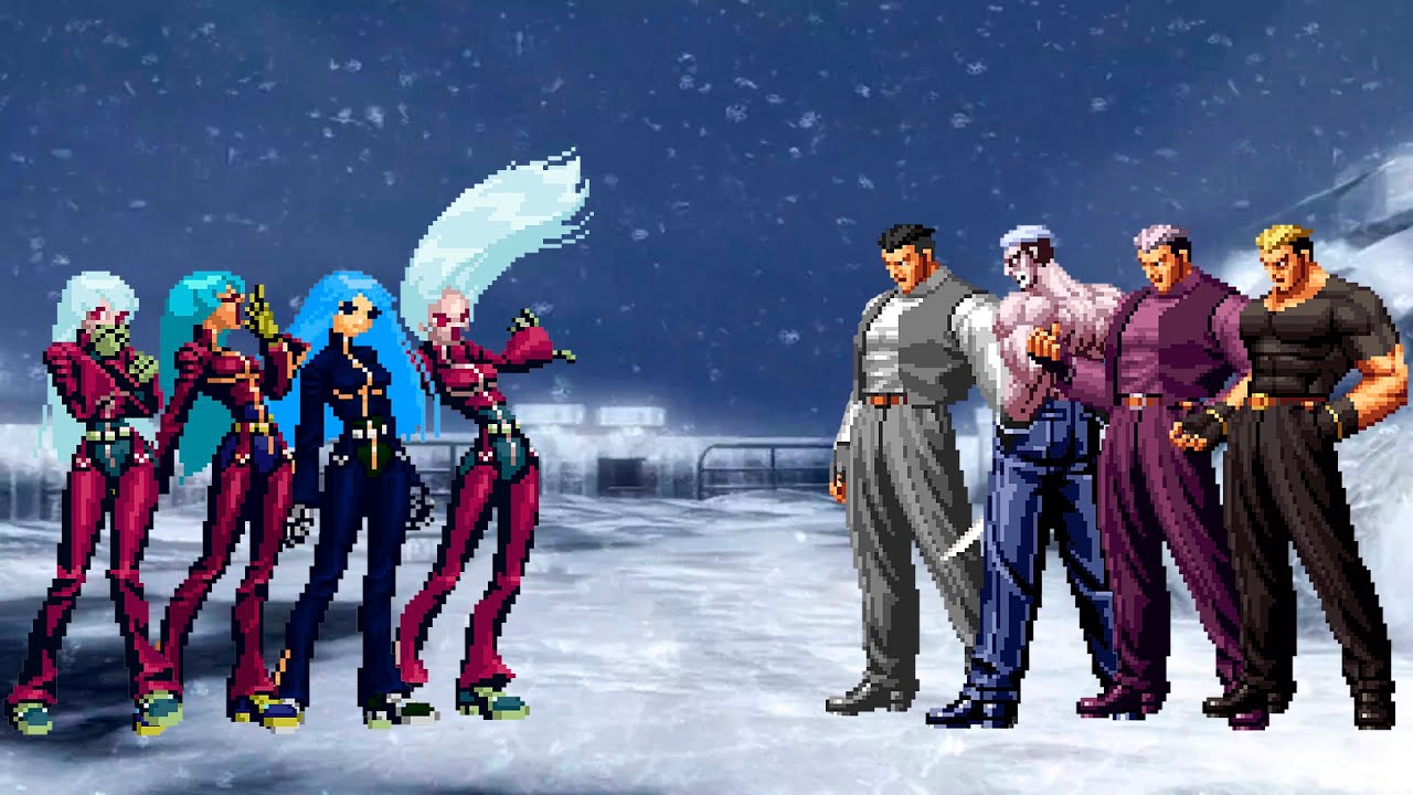 [KOF Mugen] Команда Кула Даймонд против команды Рюдзи Ямадзаки
