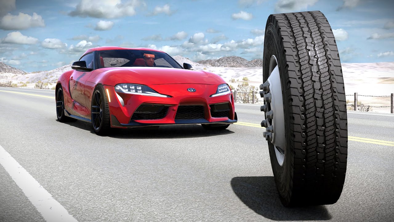 Dangerous Objects on The Road #3  - BeamNG.drive