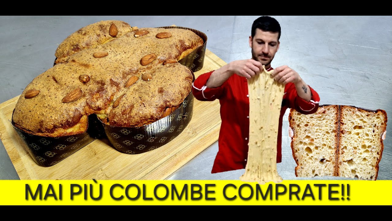 COLOMBA pasquale con lievito di birra fatta in casa! Ricetta facile.