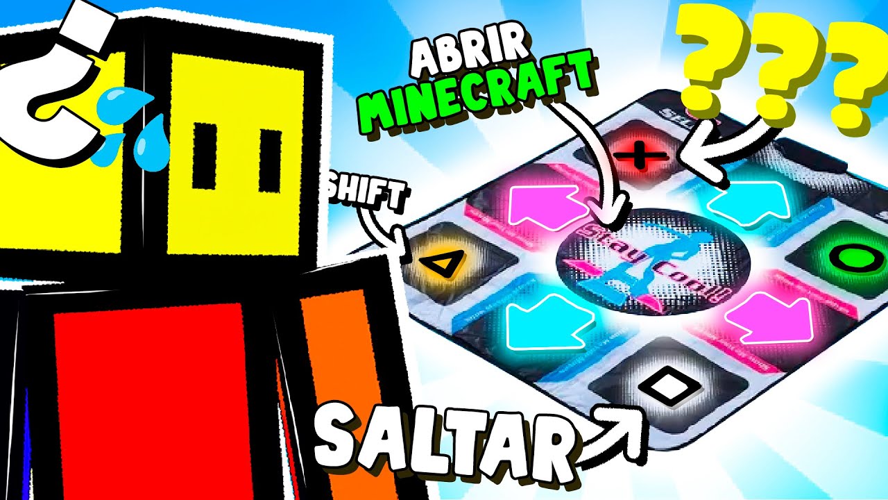 USÉ una PLATAFORMA DE BAILE para JUGAR MINECRAFT
