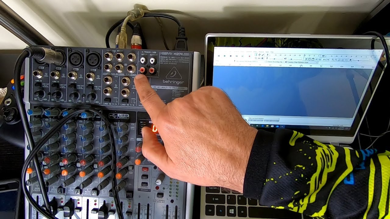 Behringer Xenyx X1204usb mixer understanding 2-track connections and USB recording