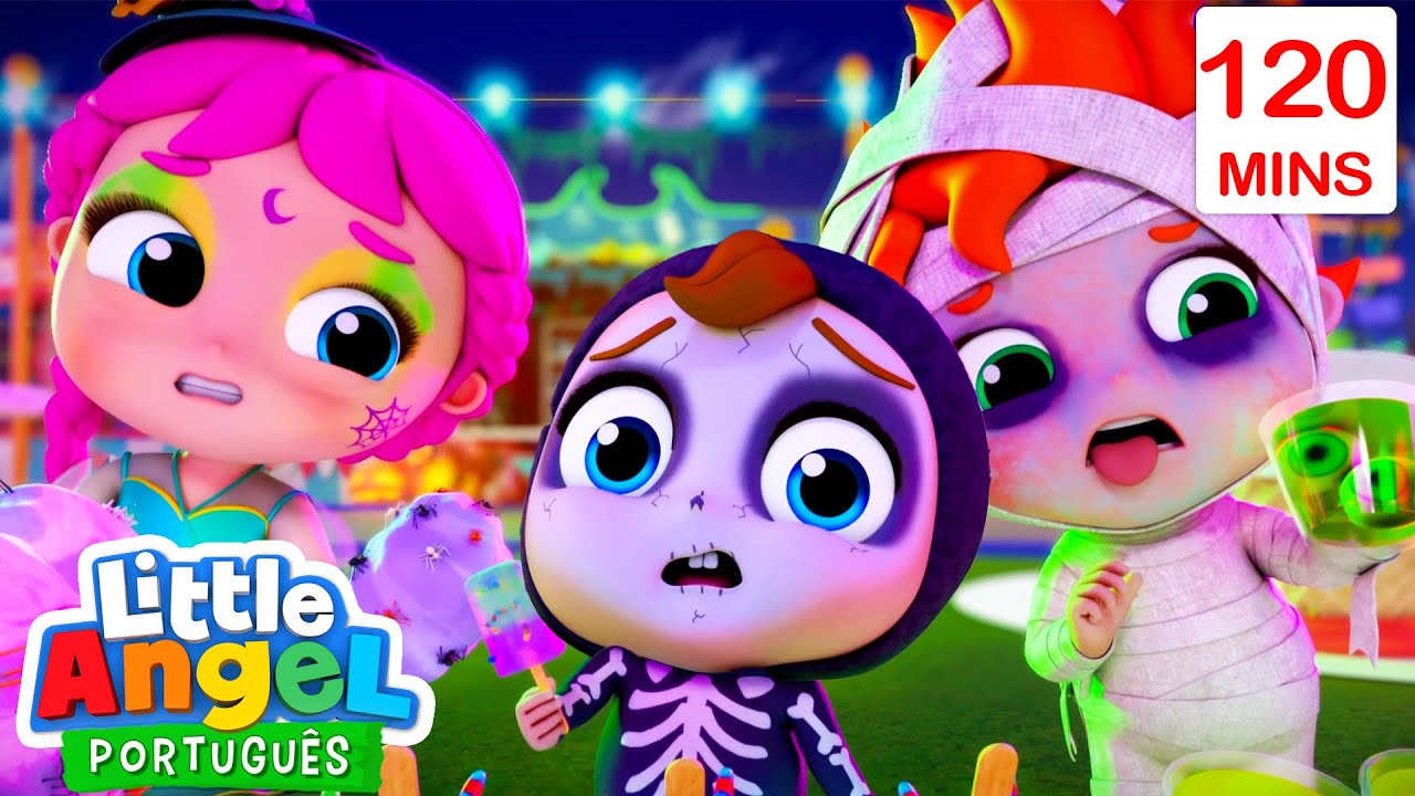 Halloween no Parquinho! | 2 HORAS DE LITTLE ANGEL HALLOWEEN! | Músicas Infantis em Português