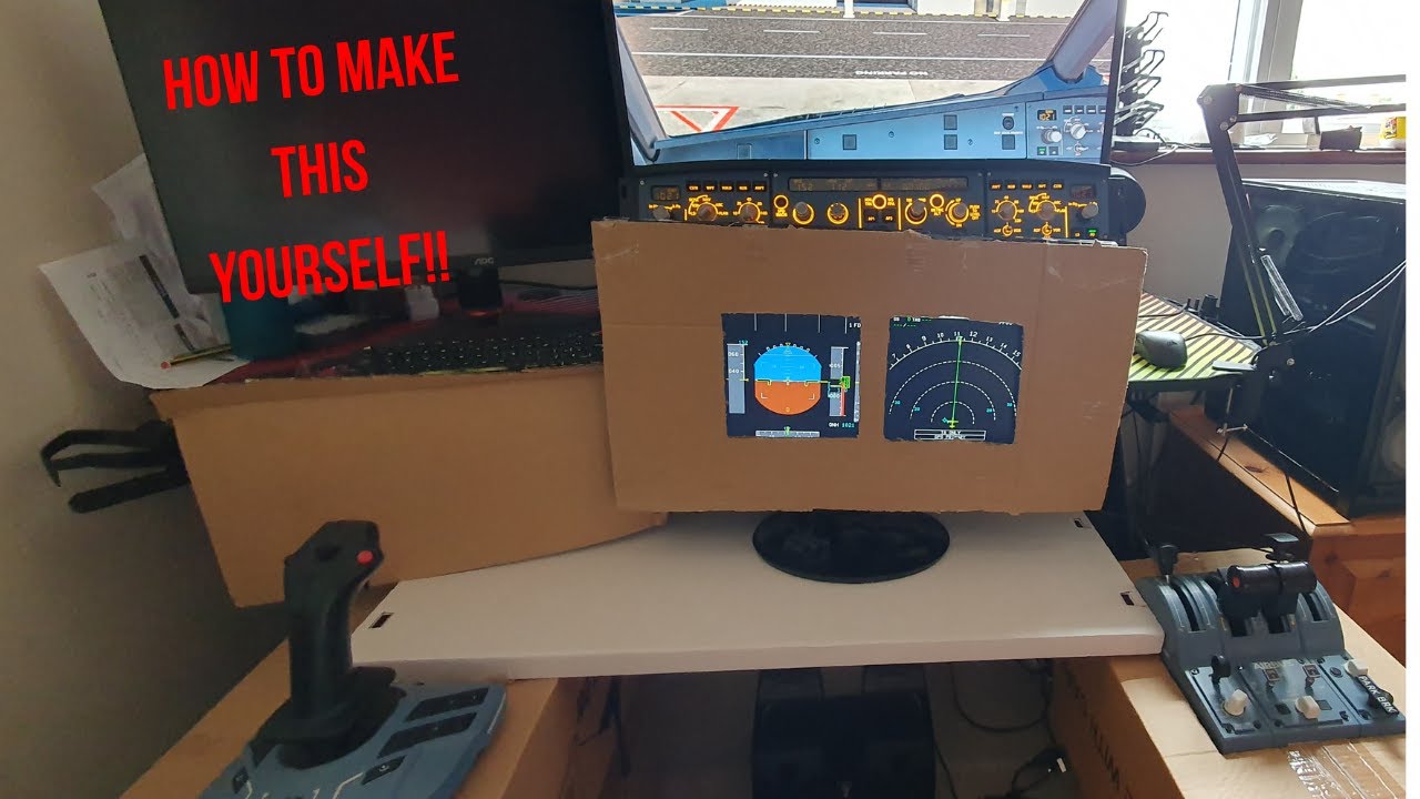 How I Built an Airbus A320 Cockpit at Home for Very Little Money!