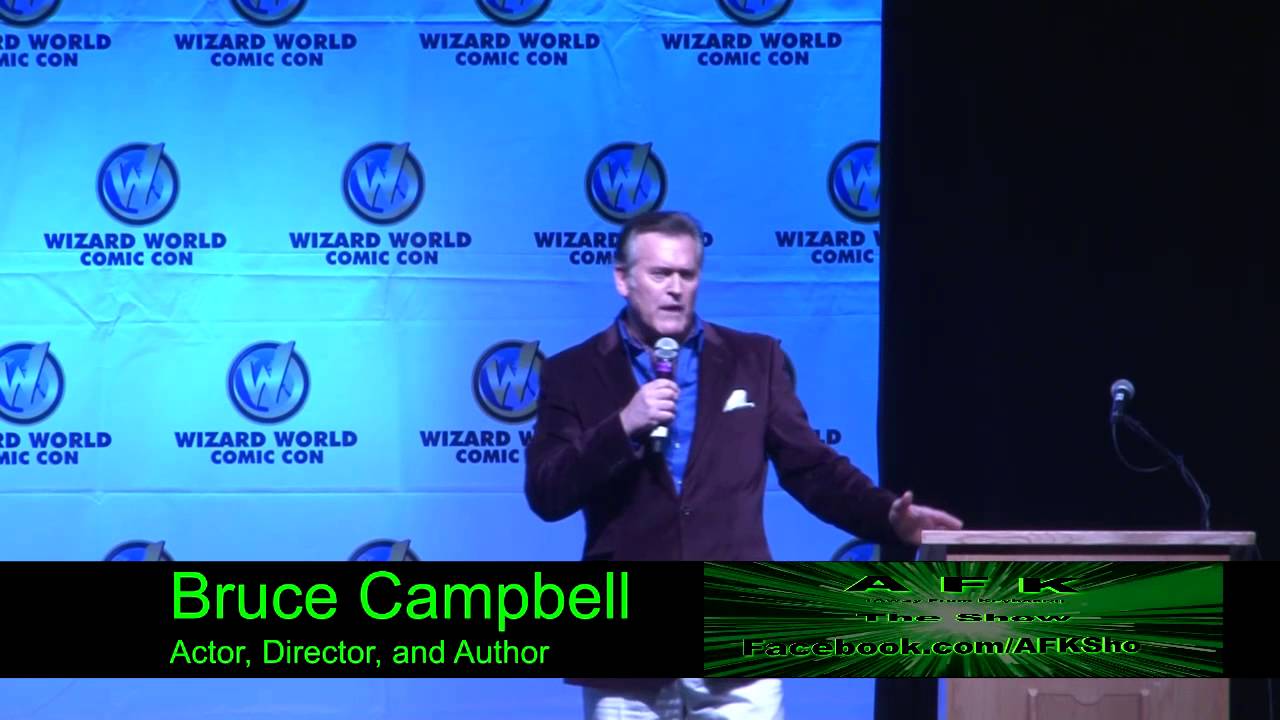 Bruce Campbell Rips on a Girl trying to ask a Question. Super Funny!