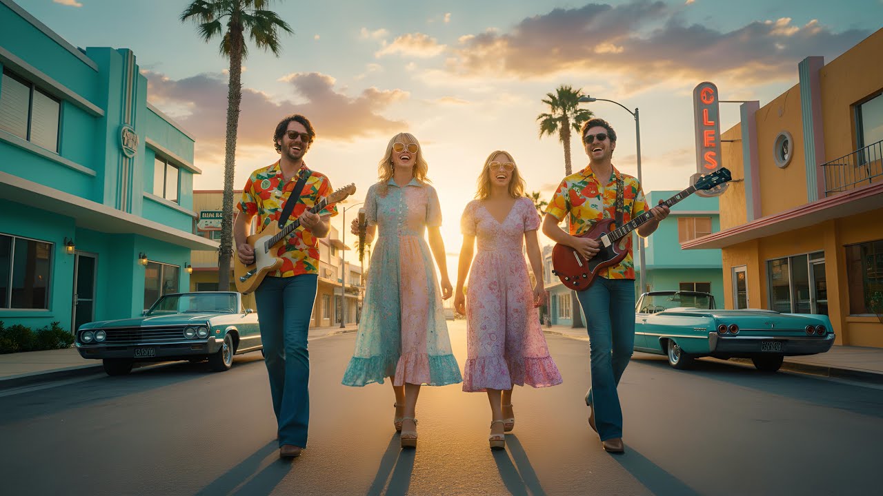 60s Pop Rock Vibe | A Joyful Retro Celebration with Friends