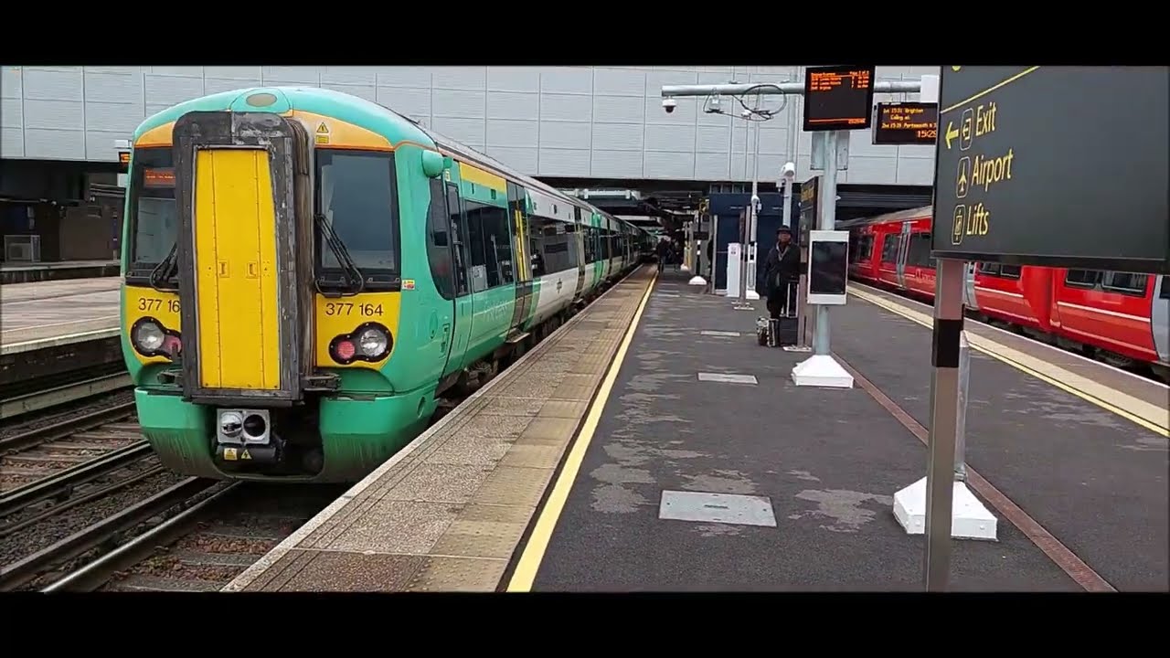 Trains at Gatwick Airport