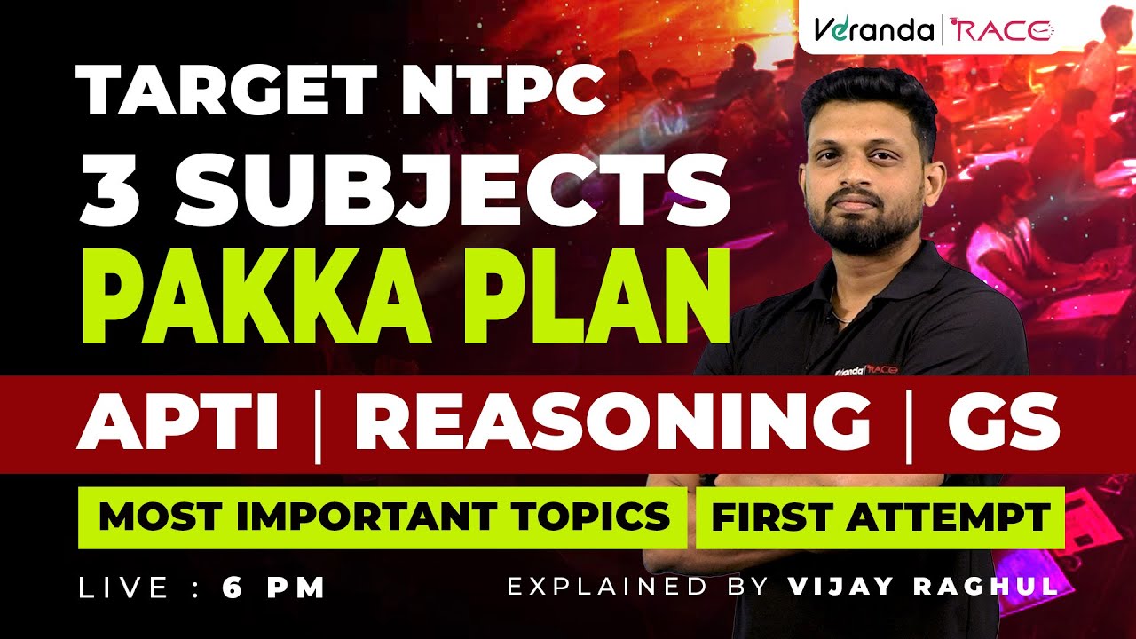 TARGET NTPC | APTI | REASONING | GS | MOST IMPORTANT TOPICS | VIJAYRAGHUL