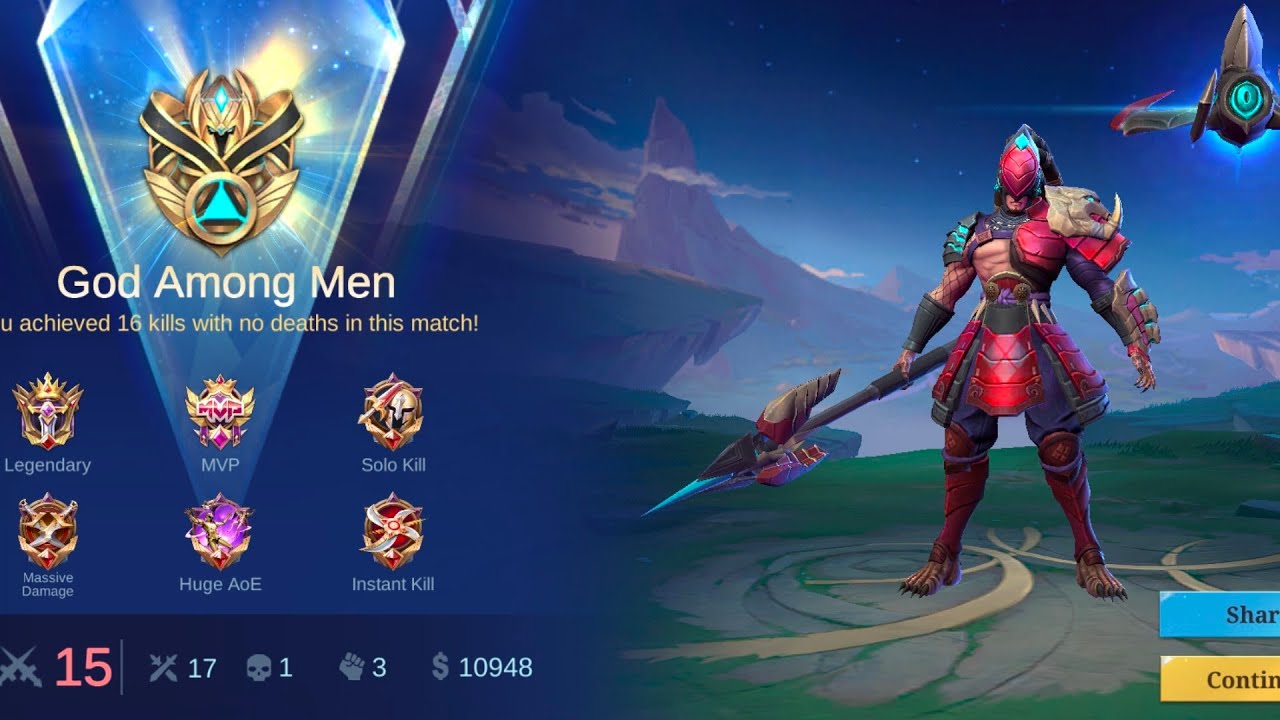 Moba Legends Alpha 17 kills best build and game play 