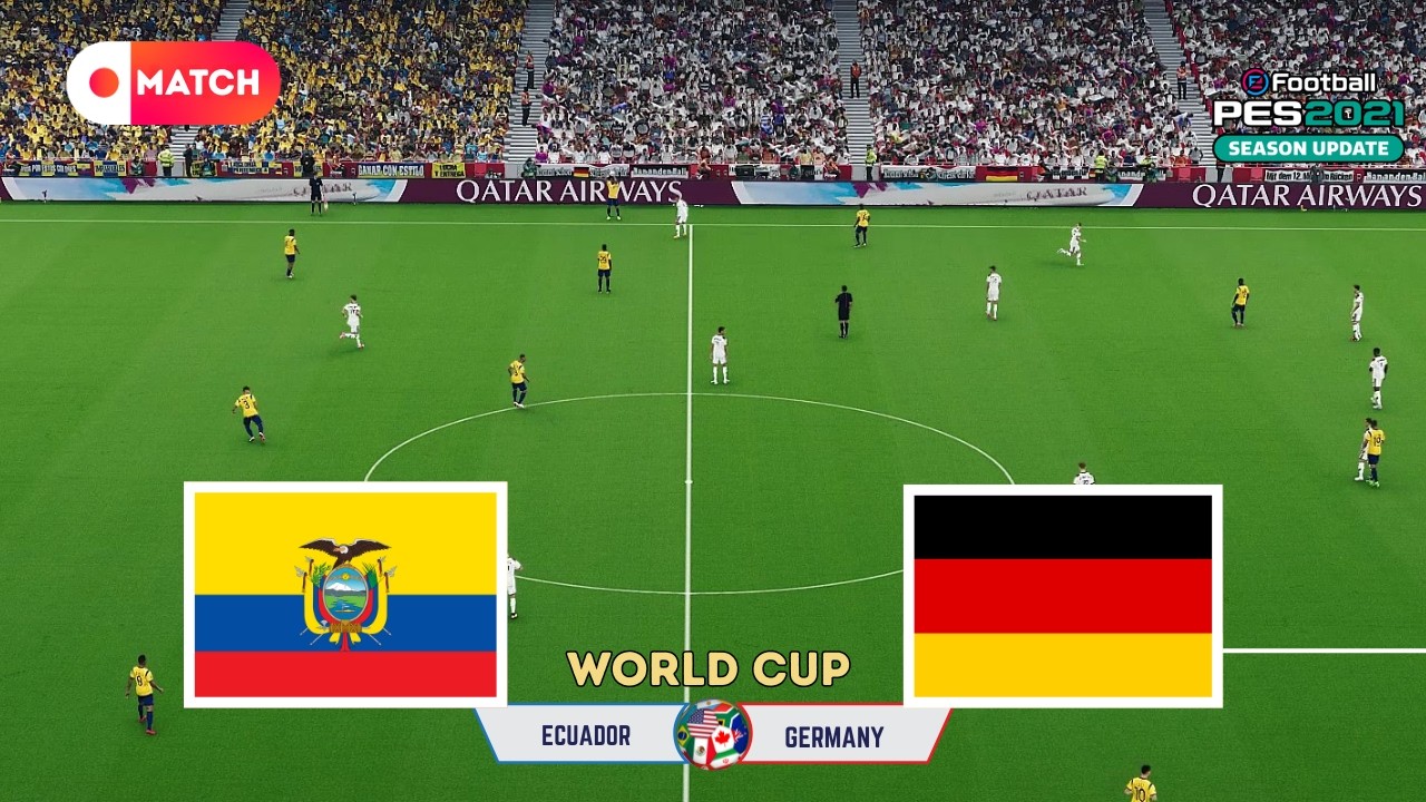 Germany vs Ecuador | World Cup 2026 Simulation | eFootball PES 21 Realistic Gameplay