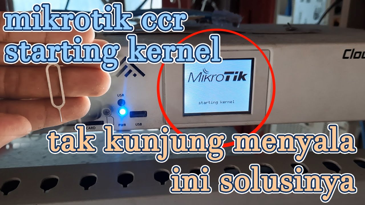 cara netinstall atau hard reset mikrotik ccr 1009