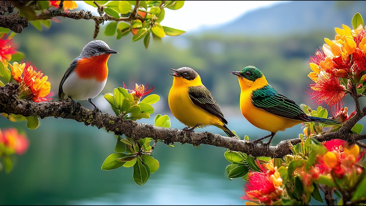 Relaxing Piano with Bird Sounds and Nature Ambience | No Ads | Music for Study & Sleep