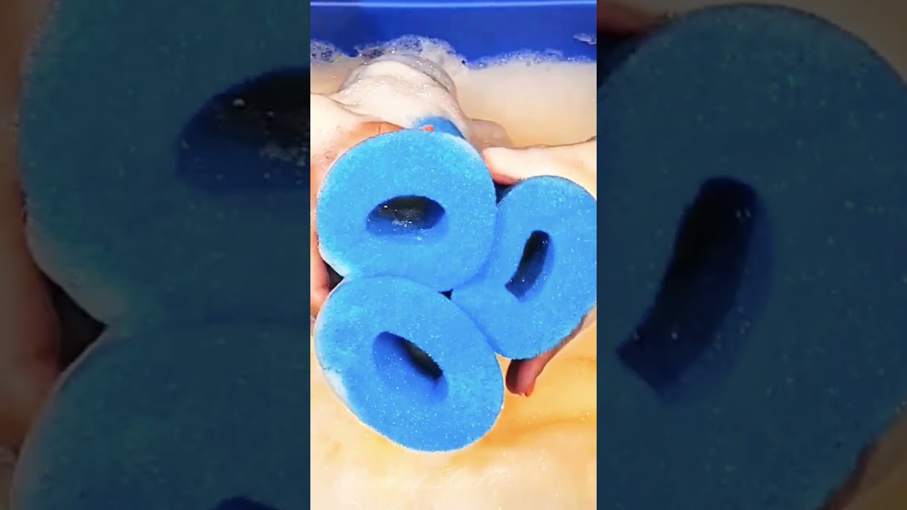 ASMR Stacked squeeze #asmr #spongesqueeze