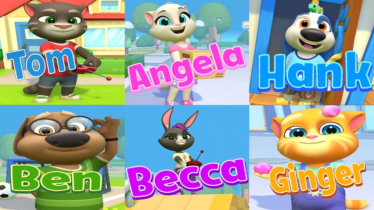 All 6 Characters Unlocked Ginger Finally Unlocked | My Talking Tom Friends 2 New Christmas Update