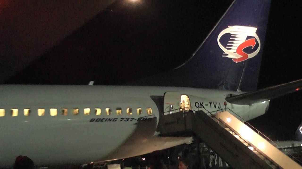 Rhodes Airport night traffic