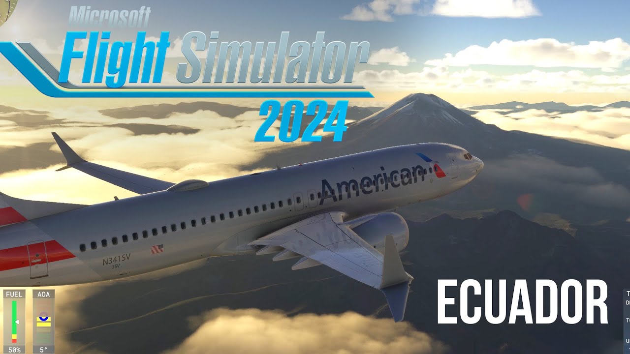 MSFS 2024 CINEMATIC FLIGHT QUITO - CUENCA ECUADOR SEQM - SECU Boeing 737 max