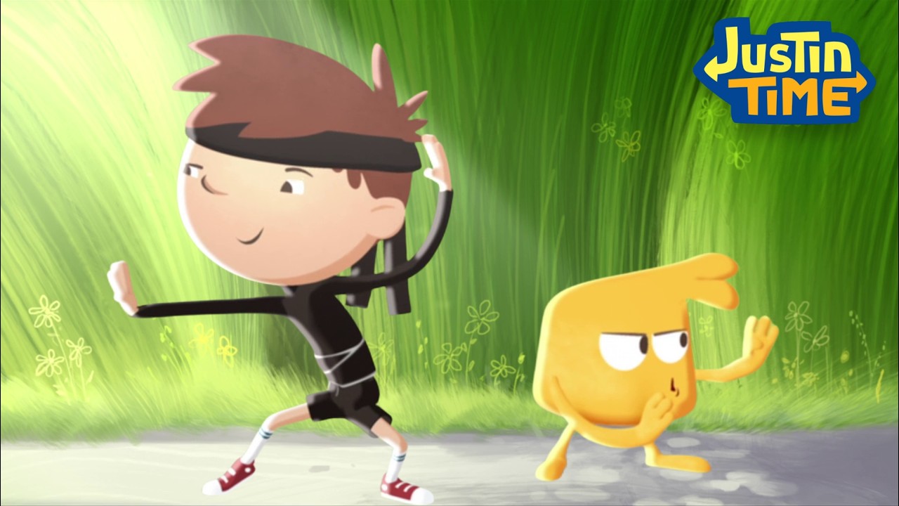 Ninja Training! 亮 | Justin Time 2 Full Episodes | Ninja Cartoon for Kids