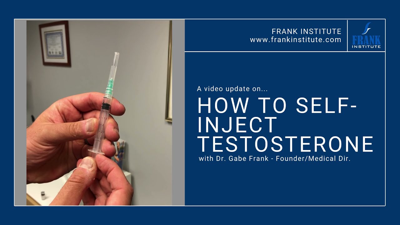 How to Self Inject Testosterone - A Video Update