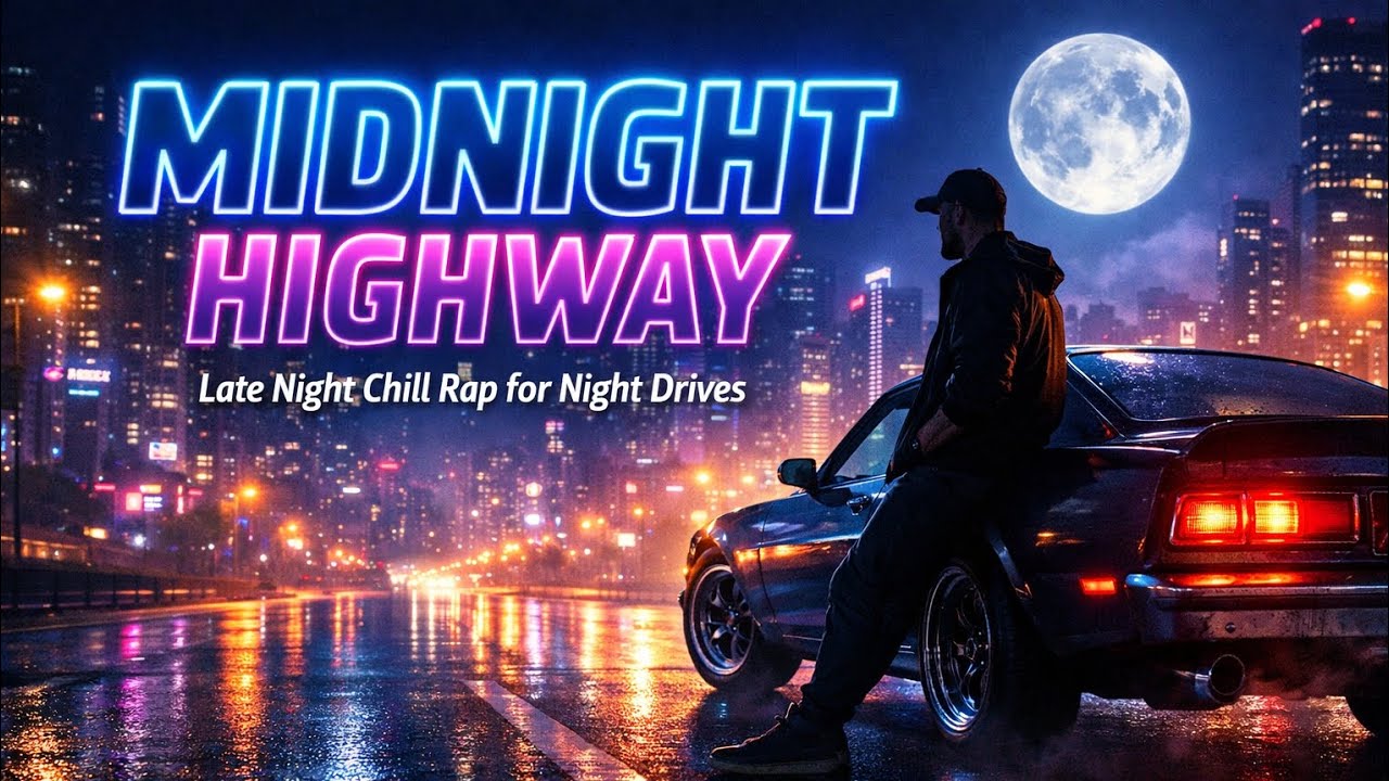Midnight Highway 🌙 Late Night Chill Rap for Night Drives