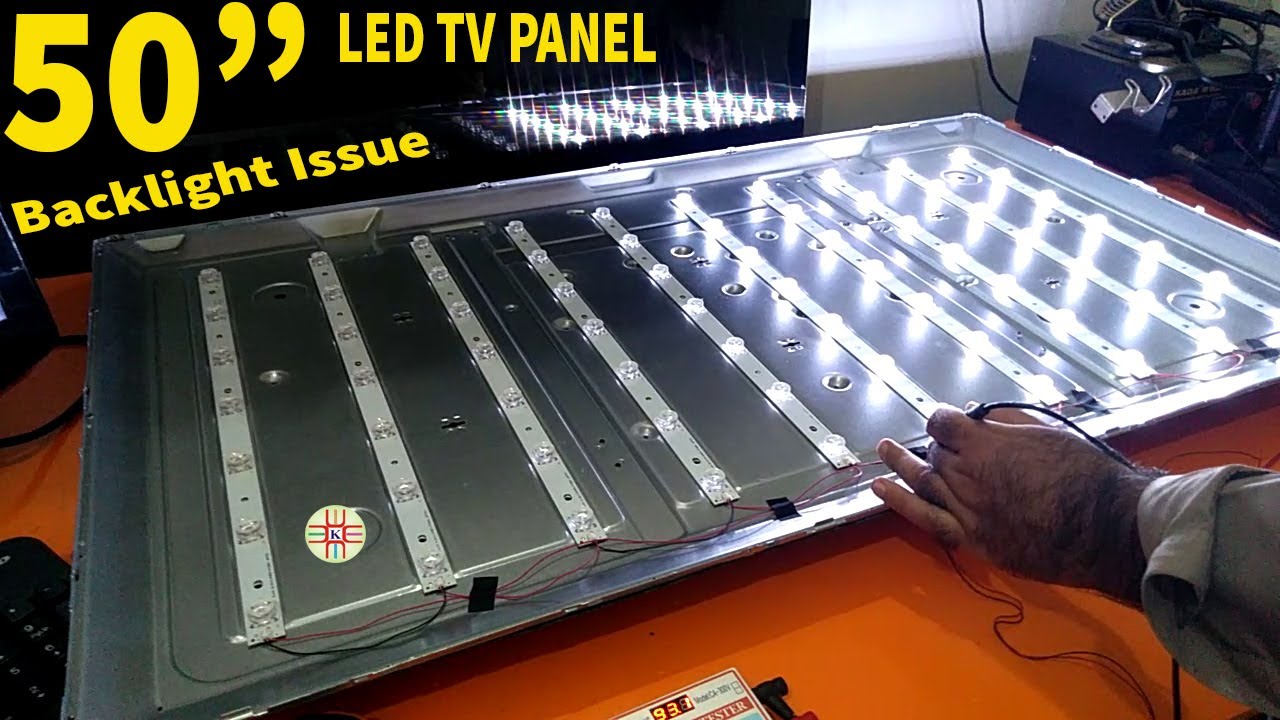 50 inch LED TV Panel Back-light Issue and Replacement. Step by Step Detail in Urdu/Hindi
