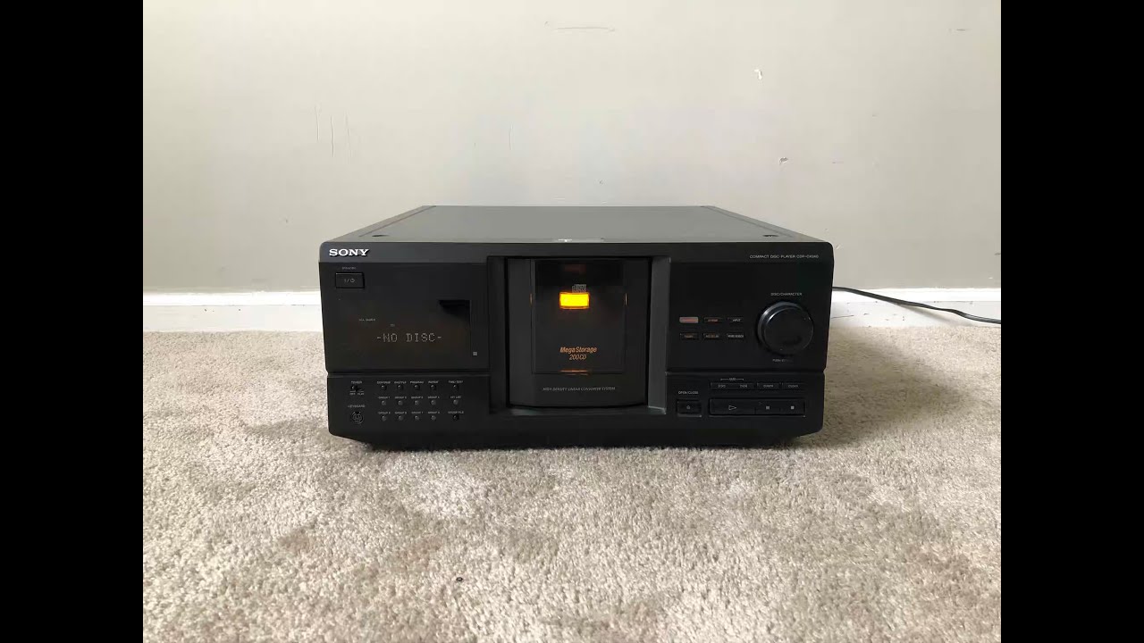 Sony CDP-CX240 Mega Storage 200 Compact Disc CD Player Changer