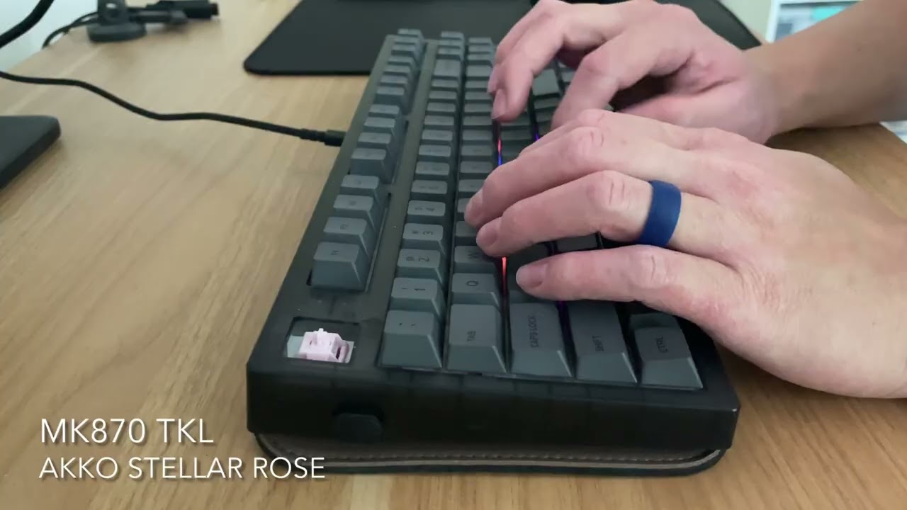 Akko HMX Stellar Rose | MK870 TKL | Coin Mod | Typing Sounds