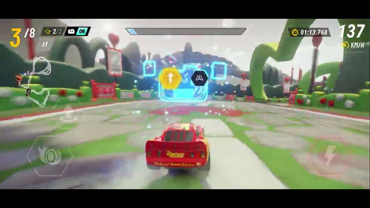 Disney SpeedStorm Lightning McQueen Multiplayer Race