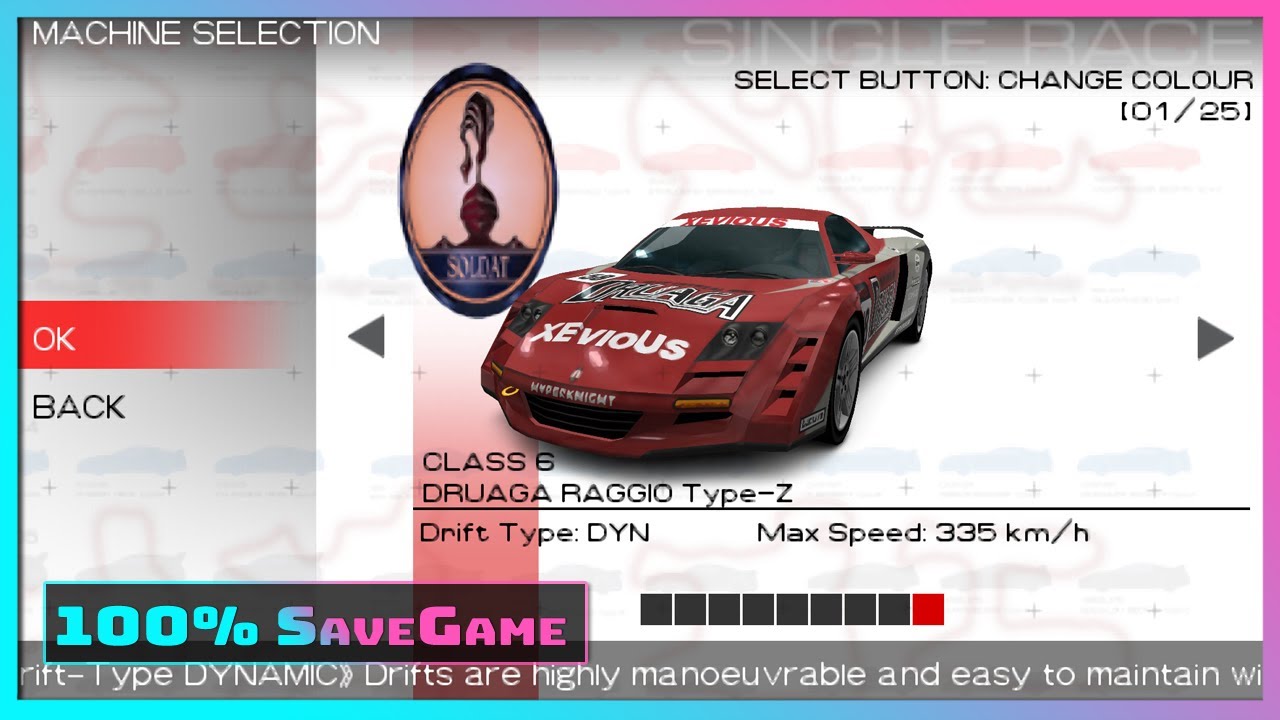 [100% SaveGame] 📥Ridge Racer PSP - Everything unlocked + all Events + all  Cars + all Bonuses