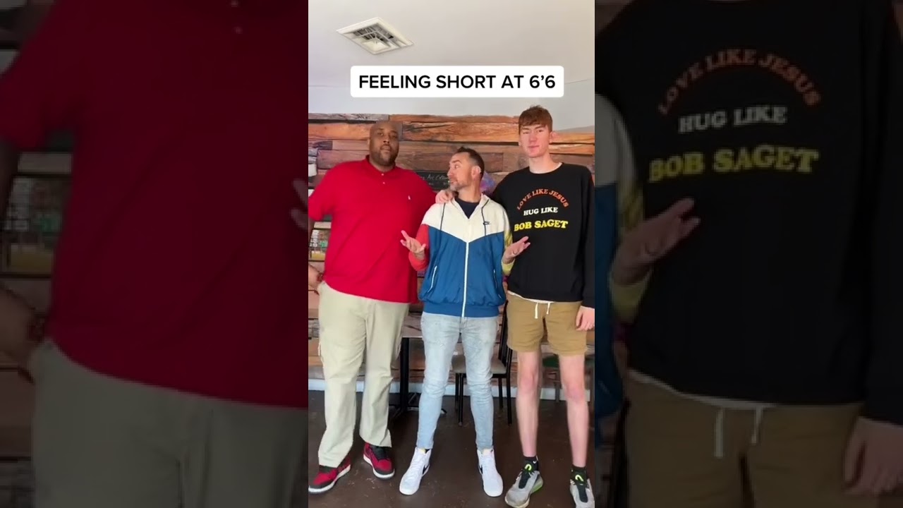 When 7&rsquo;1 meets 7&rsquo;2. #tall #shorts