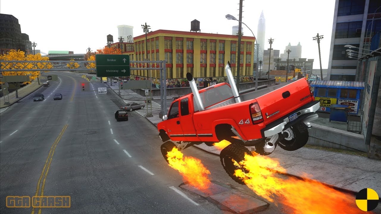 GTA 4 CRASH TESTING REAL CAR 643