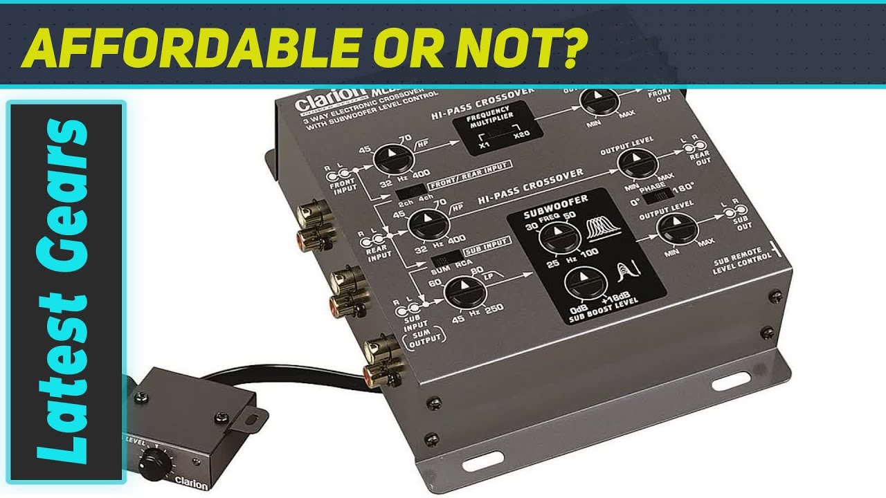 Clarion MCD360 3-Way 6-Channel Electronic Crossover: Unleash Your Subwoofer's Potential!