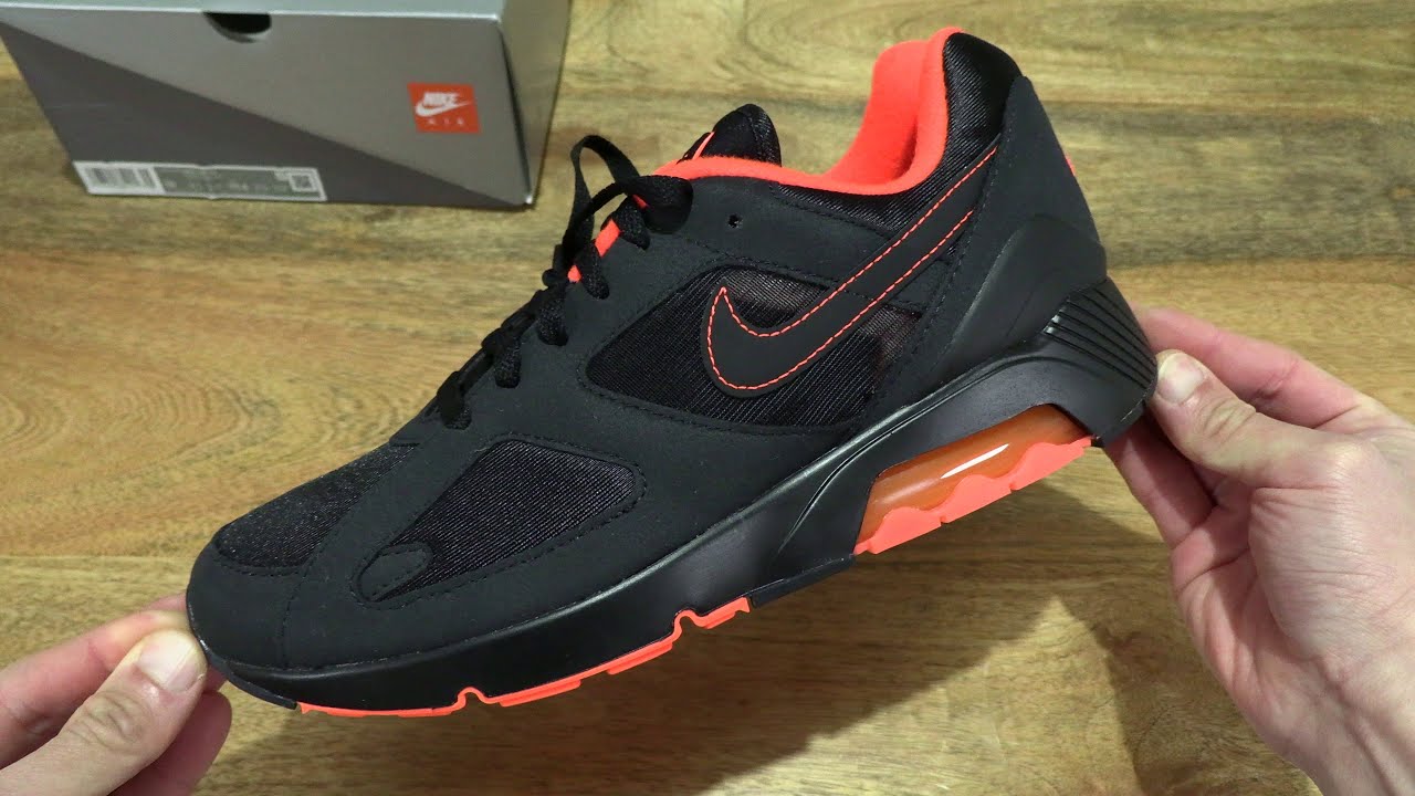 Nike Air 180 Black and Hyper Crimson