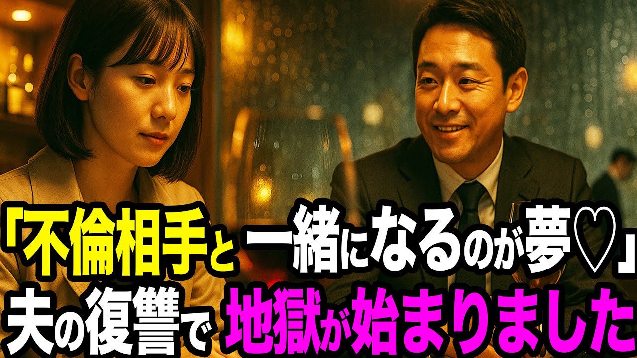 【シタ妻】「不倫相手と一緒になるのが夢♡」→浮気動画を握った夫が「夢、叶えてやったよ」最後のLINEで全てを悟った…→あの日から地獄が始まりました【修羅場朗読】