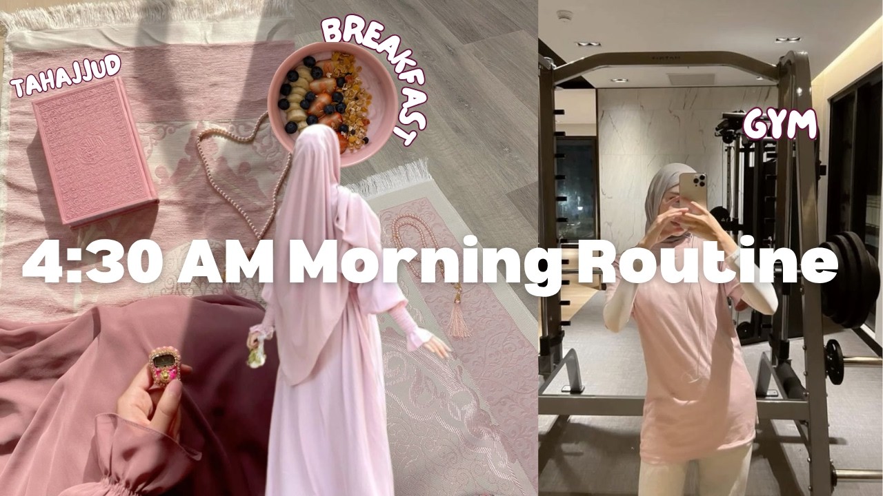 4:30AM MORNING ROUTINE of a MUSLIMAH ☕️ Dhul Hijjah & Prepping For arafah *Cozy, Productive, Islamic