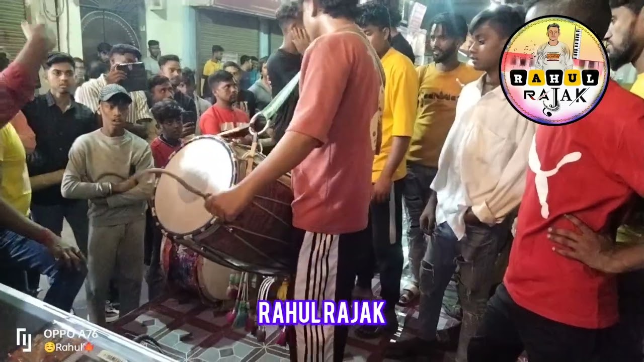 শ্রী শ্রী অন্নপূর্ণা মাতা বারোয়ারী নবদ্বীপ 💖 krishna Dhol tasha 💥 Harshal babu awesome performance