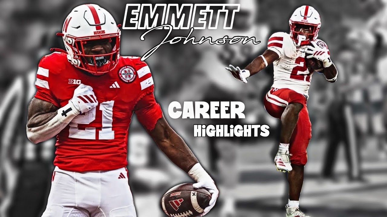 Emmett Johnson Nebraska Full Career Highlights 