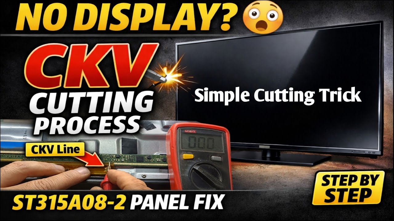 ST315A08-2 Panel No Display Solution | LED TV Panel Repair Full Guide