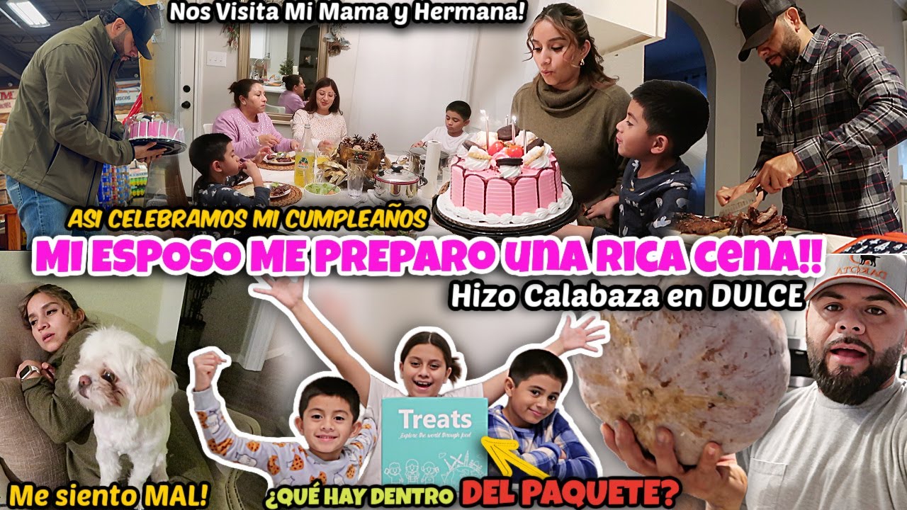 ‼️Mi FAMILIA ME CELEBRARON MI CUMPLEAÑOS🎉LLEGÓ MI MAMÁ y HERMANA‼️ME SIENTO MAL🥴ABRIENDO EL PAQUETE!