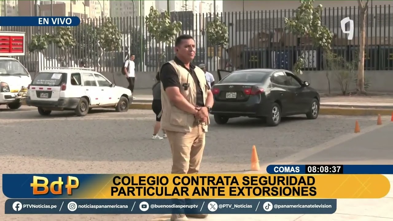 Terror en Comas: colegio extorsionado contrata seguridad privada ante ola de amenazas