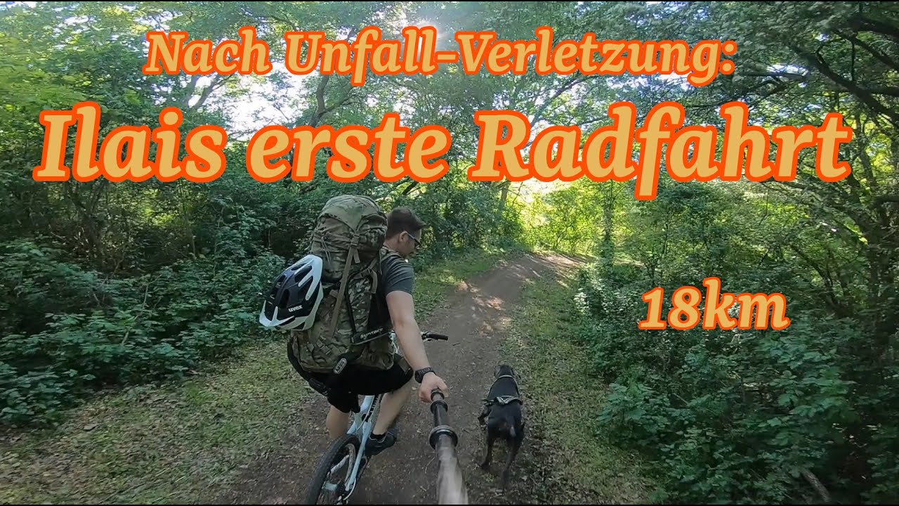 Ilais erste Radfahrt nach Unfall